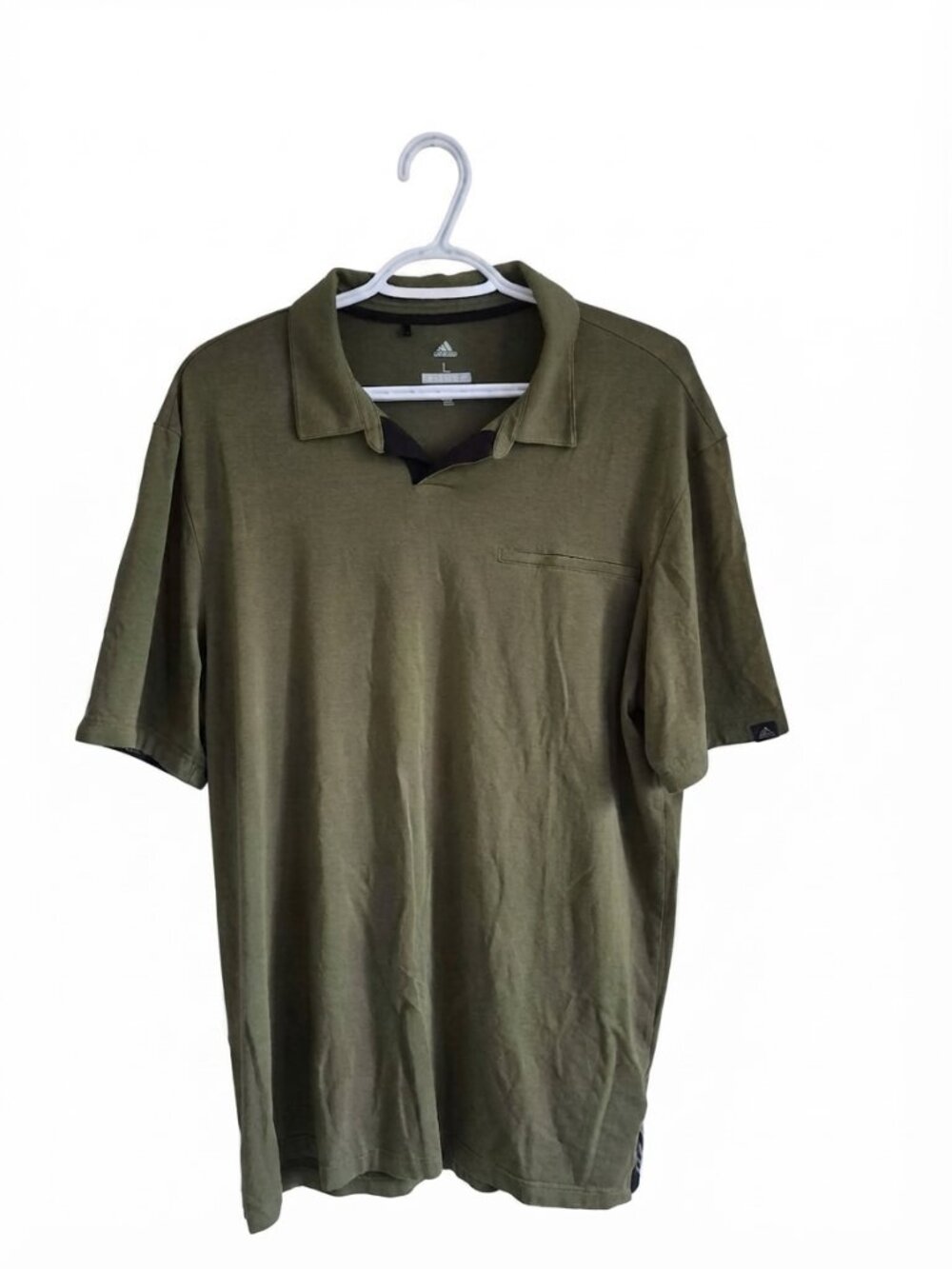Adidas Adicross Olive Green Golf Polo Shirt – Men's Size Large